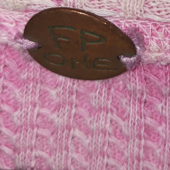 Free People Pink Ribbed Maxi Dress with Side Tie Ruching - Picture 5 of 8